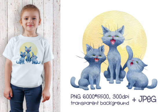 Caterwaul. Watercolor Illustration & Crafts