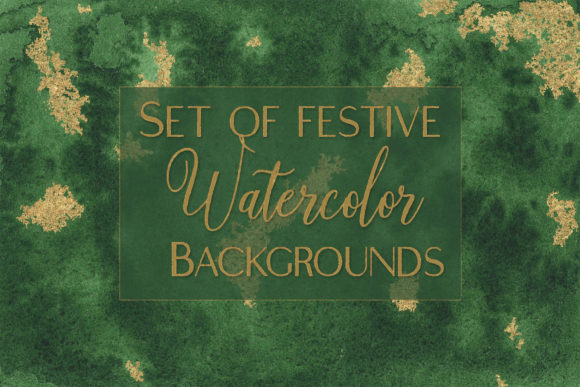 Festive Watercolor Backgrounds for Editorial Use