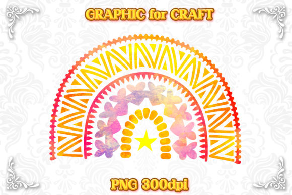 Rainbow Watercolor Tribe Sublimation PNG & Crafts