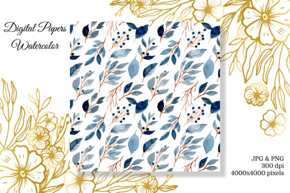 Seamless Pattern Leaves Watercolor 4 for Polished Blog and Website Design