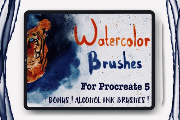 Watercolor Brushes for Procreate and Alk