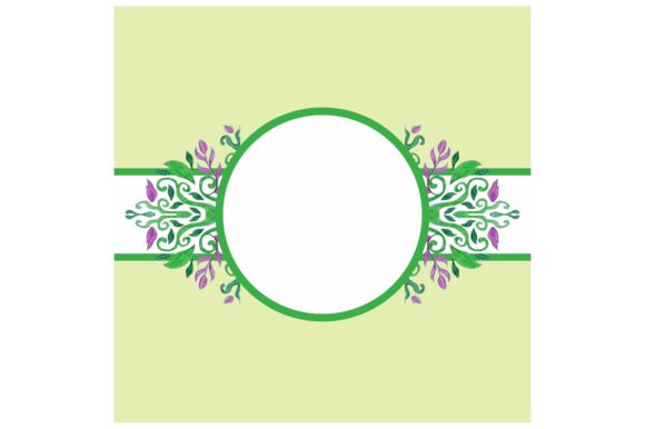 Watercolor Flora Ornament Background for Crafts