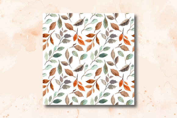 Watercolor Foliage Seamless Pattern for Local Business Branding