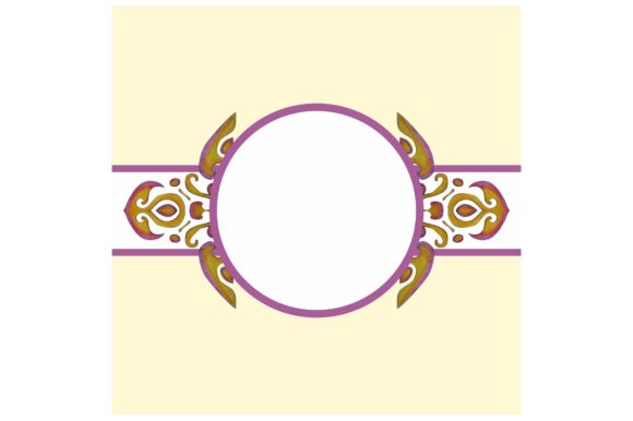 Watercolor Ornament Square Background and Crafts