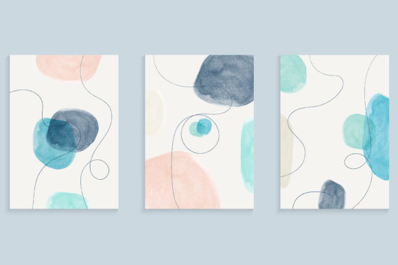 Watercolor Painting Cover Design: A Versatile Background for Creative Branding